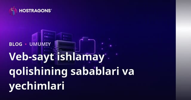 Veb Saytining Ulanishdagi To'siqlar Sabablari va Ularni Yengish Yulalari