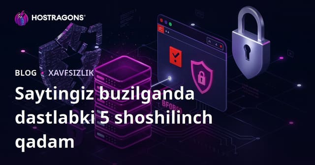 Saytingiz Xakerlanganda Qilishingiz Kerak Bo'lgan Birinchi 5 Tezkor Qutqarish Qadamlaridan biri