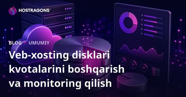 Veb Hosting Disk Kotalarini Boshqarish va Nazorat Qilish