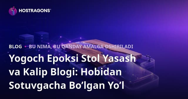 Yog'och Epoksi Stol Yasash va Qoplamalari: Hobi va Savdo Yozuvlari