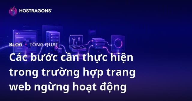 Các bước cần thực hiện trong trường hợp trang web ngừng hoạt động