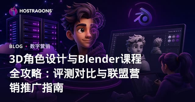 3D角色设计与Blender课程全攻略：评测对比与联盟营销推广指南