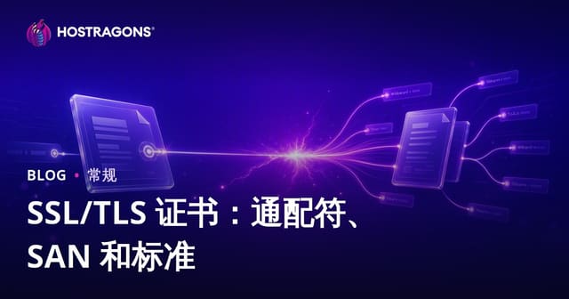 SSL/TLS 证书：通配符、SAN 和标准