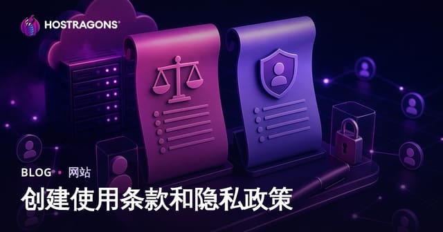 创建使用条款和隐私政策
