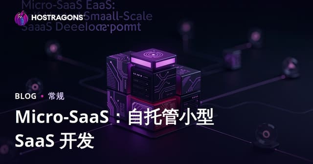 Micro-SaaS：自托管小型 SaaS 开发