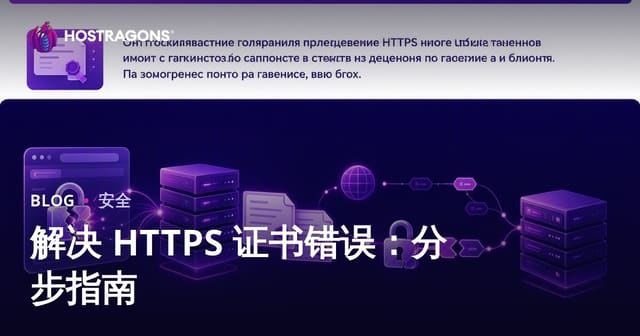 解决 HTTPS 证书错误：分步指南
