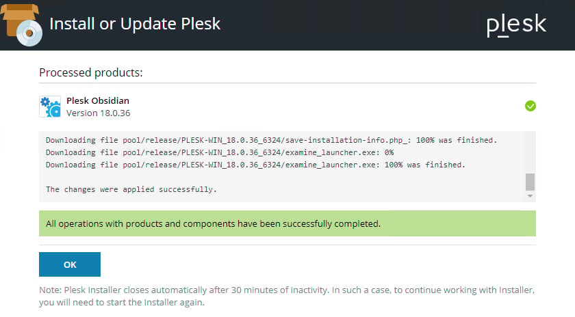 installation av plesk panel