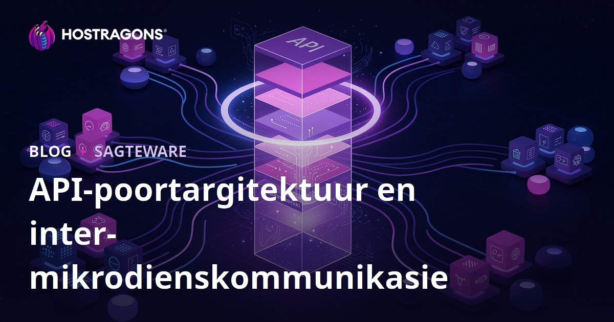 API-poortargitektuur en inter-mikrodienskommunikasie