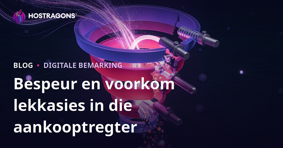 Bespeur en voorkom lekkasies in die aankooptregter