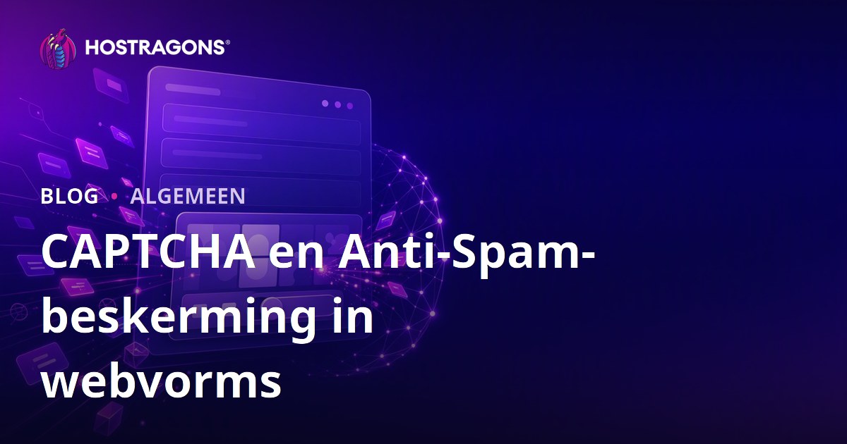 CAPTCHA en Anti-Spam-beskerming in webvorms