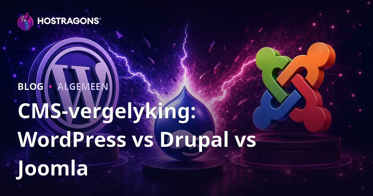 CMS-vergelyking: WordPress vs Drupal vs Joomla