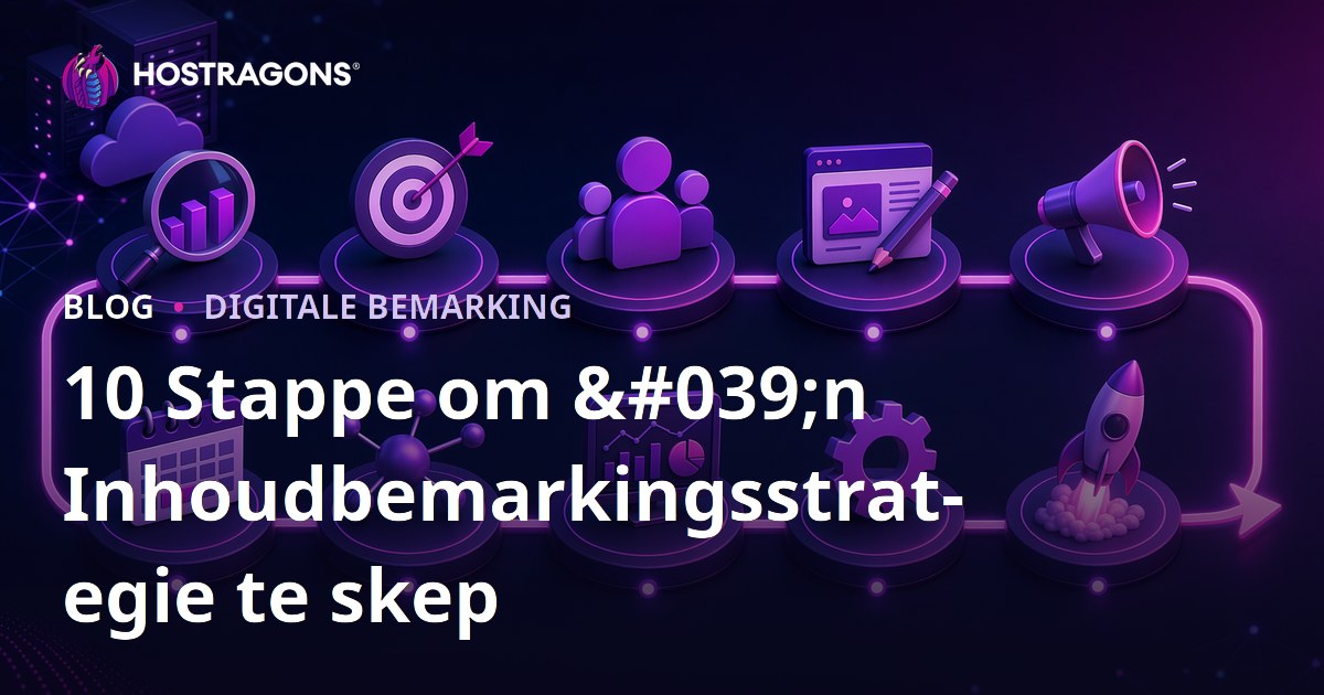 10 Stappe om 'n Inhoudbemarkingsstrategie te skep