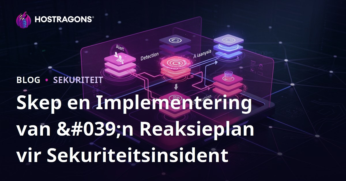 Skep en Implementering van 'n Reaksieplan vir Sekuriteitsinsident