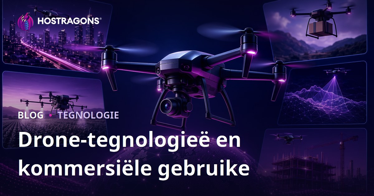 Drone-tegnologieë en kommersiële gebruike