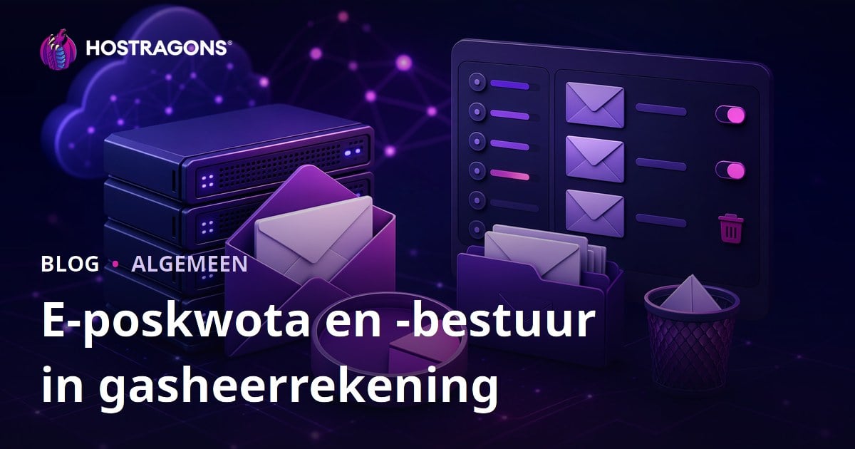 E-poskwota en -bestuur in gasheerrekening