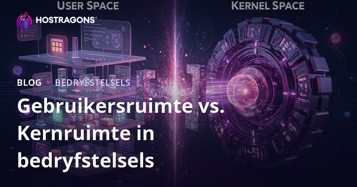 Gebruikersruimte vs. Kernruimte in bedryfstelsels