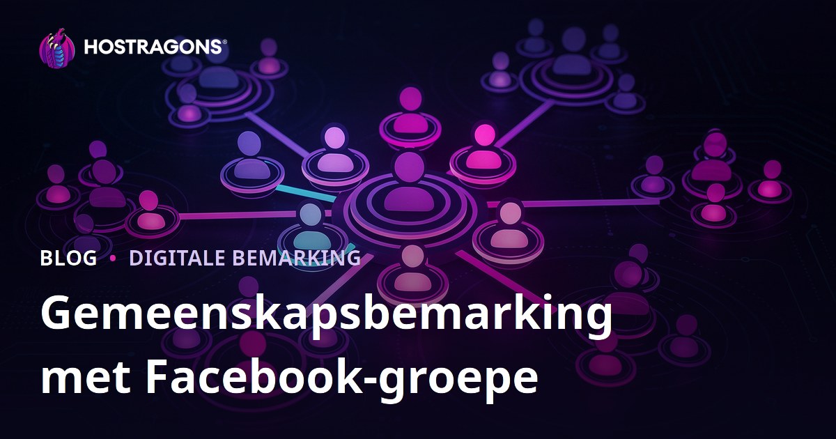 Gemeenskapsbemarking met Facebook-groepe