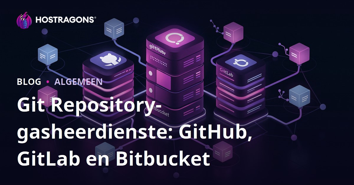 Git Repository-gasheerdienste: GitHub, GitLab en Bitbucket