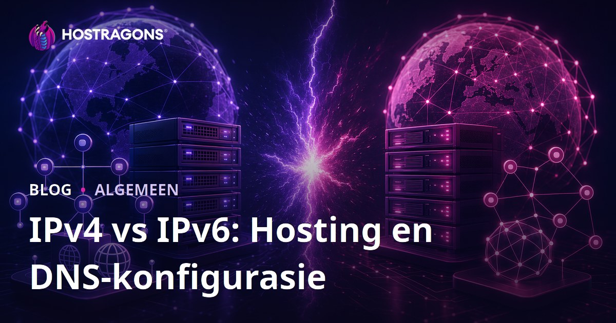 IPv4 vs IPv6: Hosting en DNS-konfigurasie