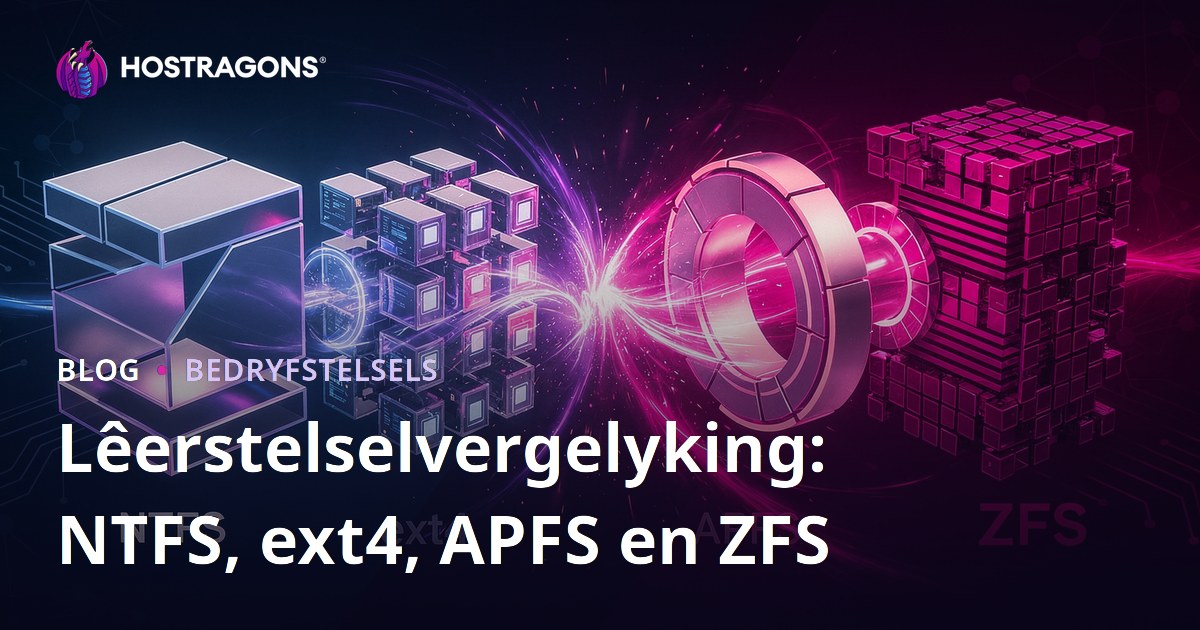 Lêerstelselvergelyking: NTFS, ext4, APFS en ZFS