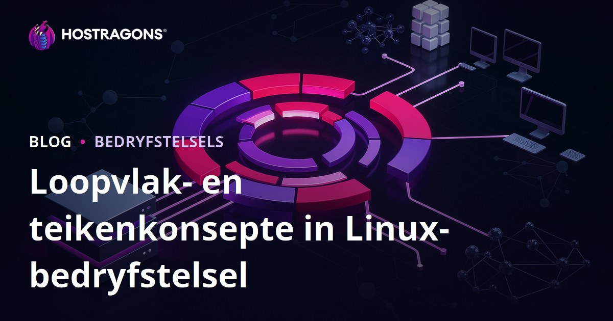 Loopvlak- en teikenkonsepte in Linux-bedryfstelsel