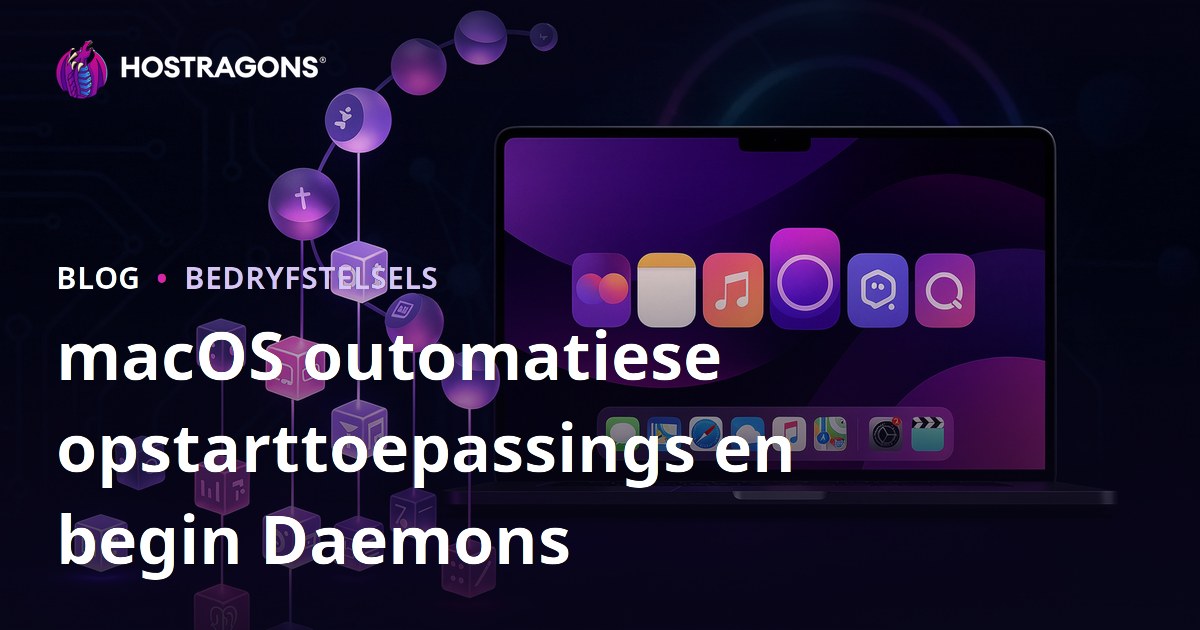 macOS outomatiese opstarttoepassings en begin Daemons