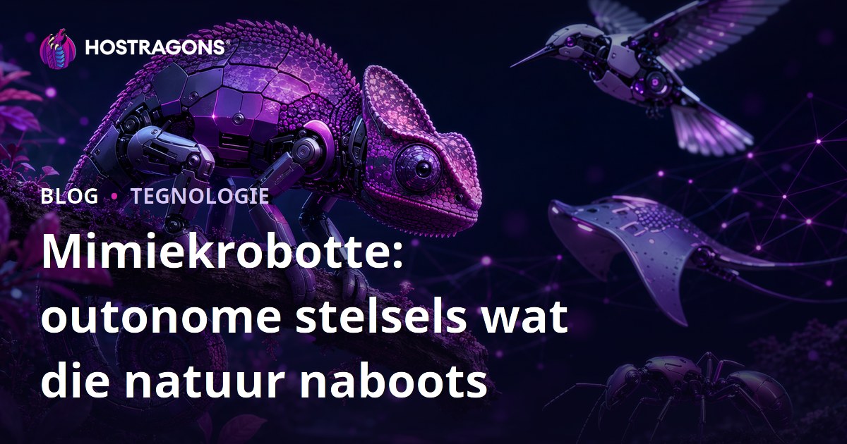 Mimiekrobotte: outonome stelsels wat die natuur naboots