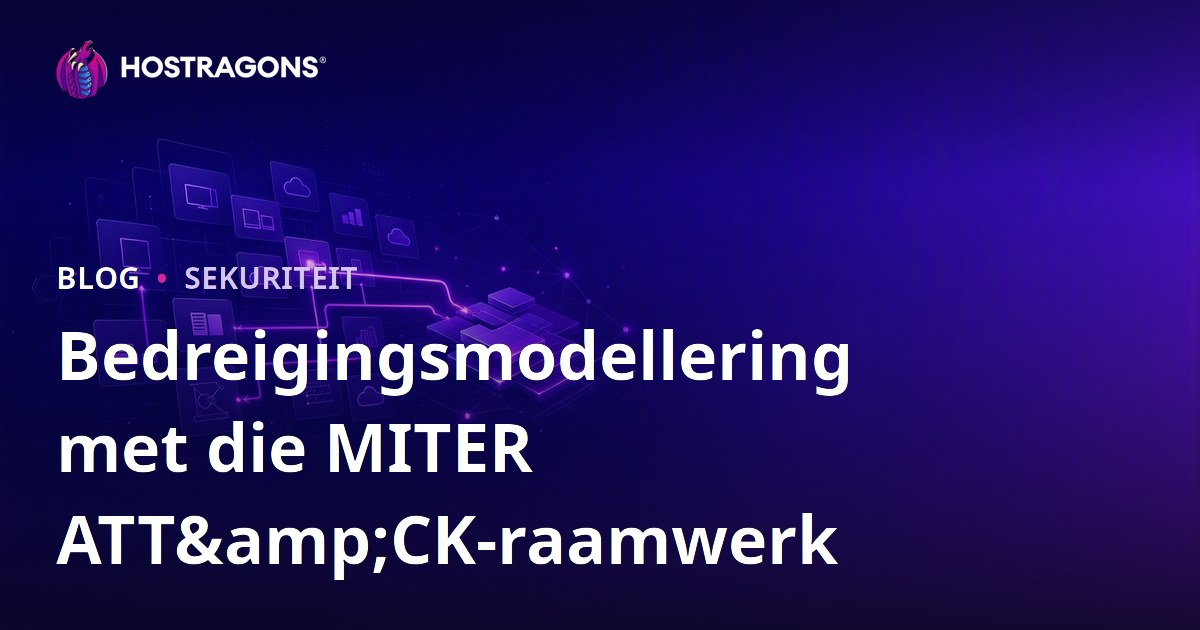 Bedreigingsmodellering met die MITER ATT&CK-raamwerk