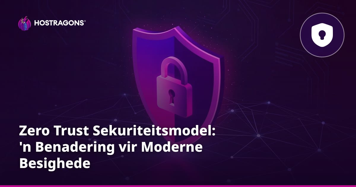 Zero Trust Sekuriteitsmodel: 'n Benadering vir Moderne Besighede