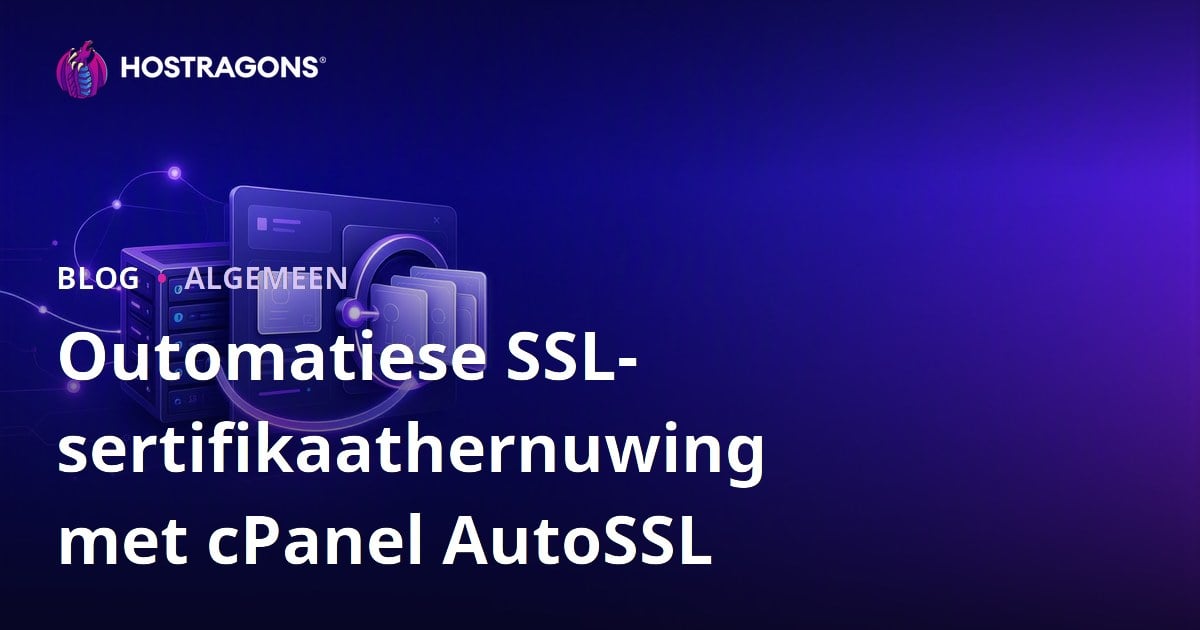 Outomatiese SSL-sertifikaathernuwing met cPanel AutoSSL