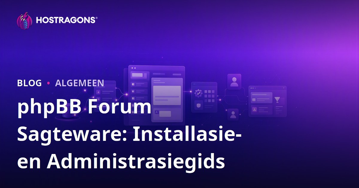phpBB Forum Sagteware: Installasie- en Administrasiegids
