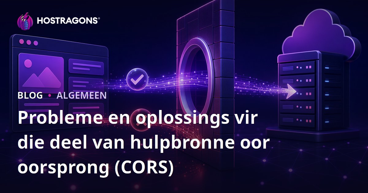 Probleme en oplossings vir die deel van hulpbronne oor oorsprong (CORS)