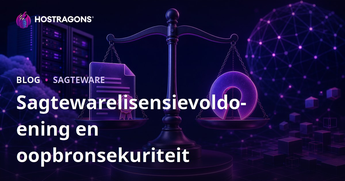 Sagtewarelisensievoldoening en oopbronsekuriteit