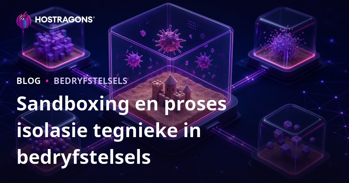 Sandboxing en proses isolasie tegnieke in bedryfstelsels