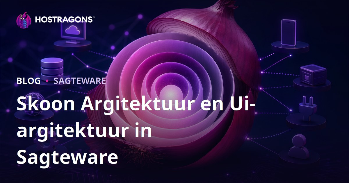 Skoon Argitektuur en Ui-argitektuur in Sagteware