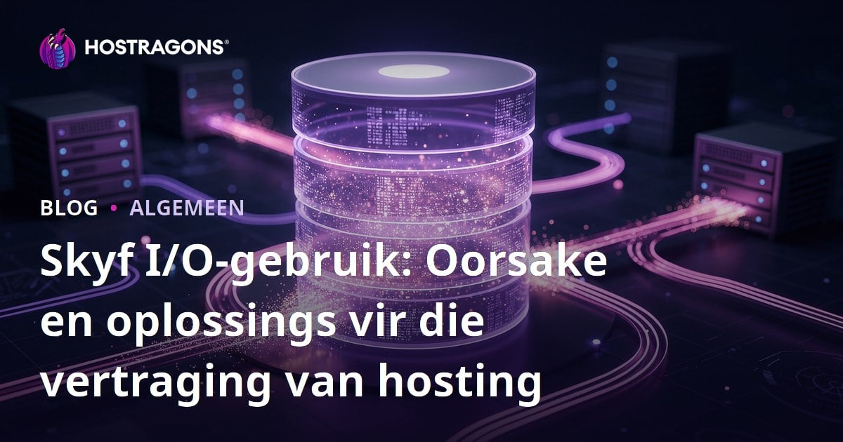 Skyf I/O-gebruik: Oorsake en oplossings vir die vertraging van hosting