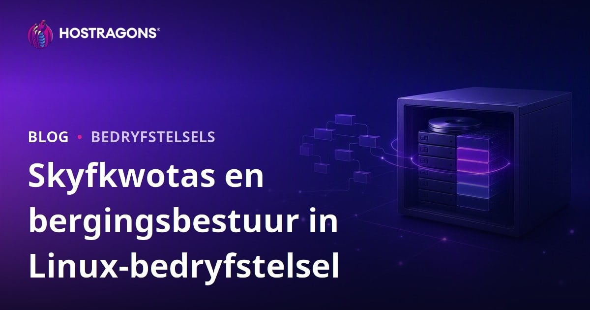 Skyfkwotas en bergingsbestuur in Linux-bedryfstelsel