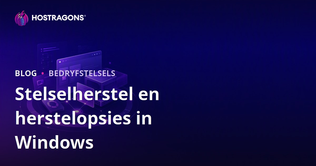 Stelselherstel en herstelopsies in Windows
