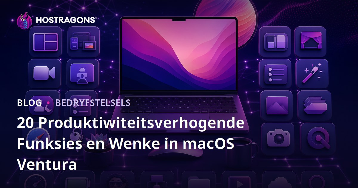 20 Produktiwiteitsverhogende Funksies en Wenke in macOS Ventura