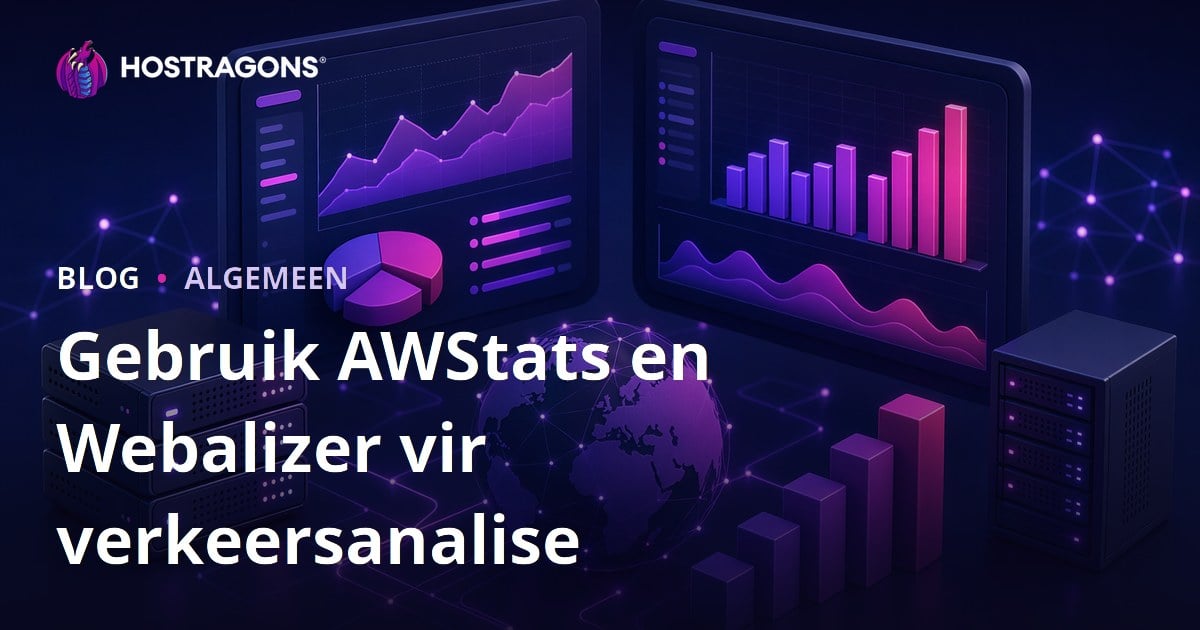Gebruik AWStats en Webalizer vir verkeersanalise