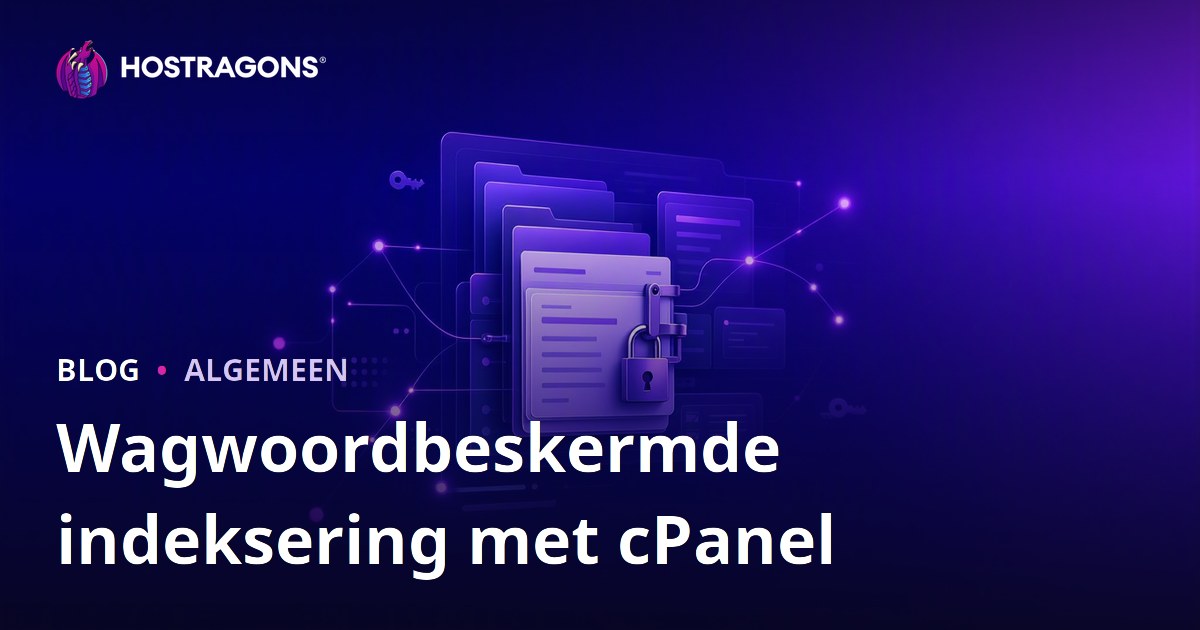 Wagwoordbeskermde indeksering met cPanel