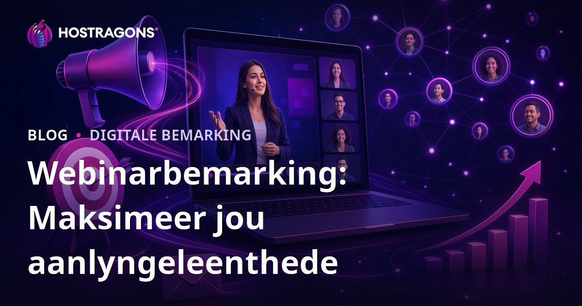 Webinarbemarking: Maksimeer jou aanlyngeleenthede