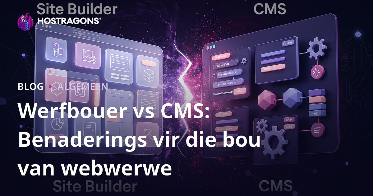 Werfbouer vs CMS: Benaderings vir die bou van webwerwe