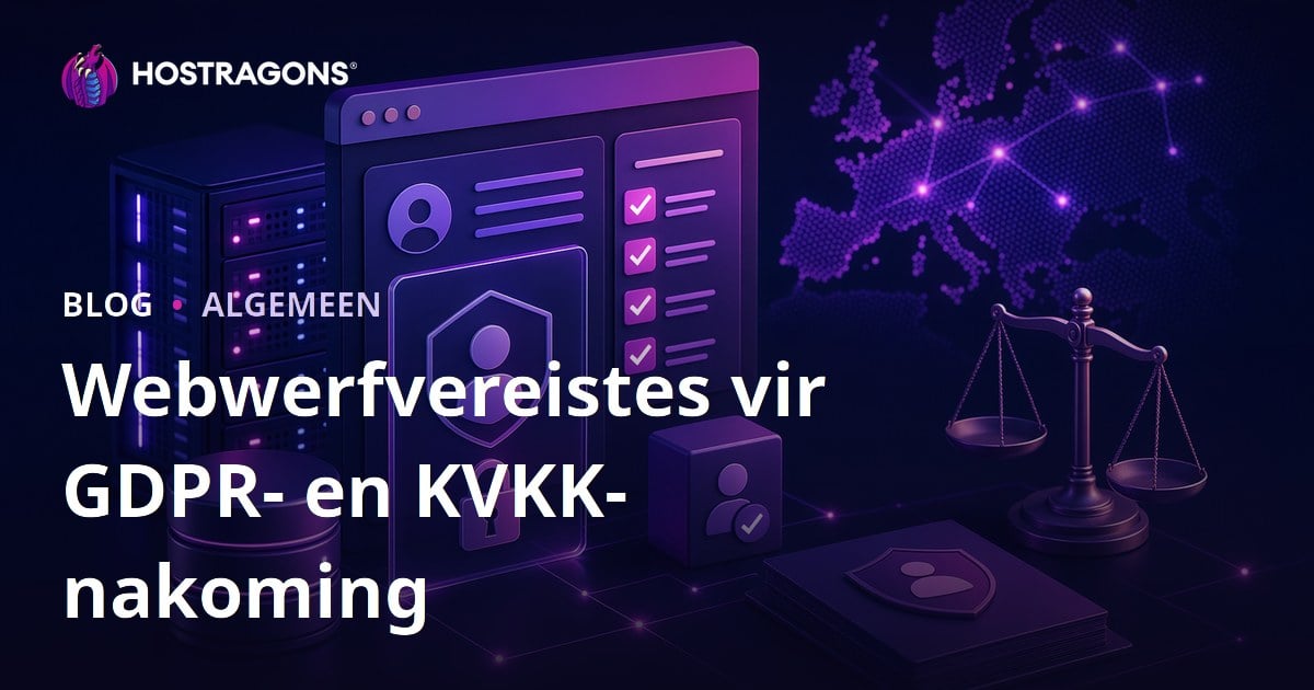 Webwerfvereistes vir GDPR- en KVKK-nakoming