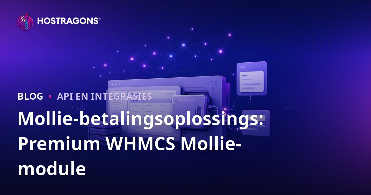 Mollie-betalingsoplossings: Premium WHMCS Mollie-module