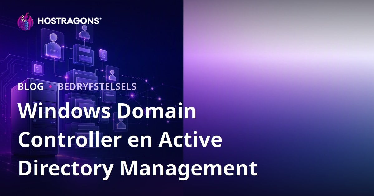 Windows Domain Controller en Active Directory Management