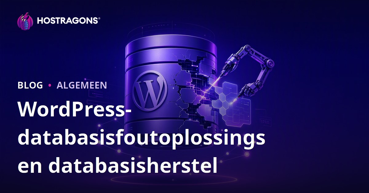 WordPress-databasisfoutoplossings en databasisherstel