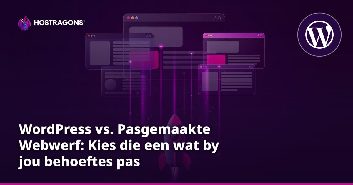 WordPress vs. Pasgemaakte Webwerf: Kies die een wat by jou behoeftes pas