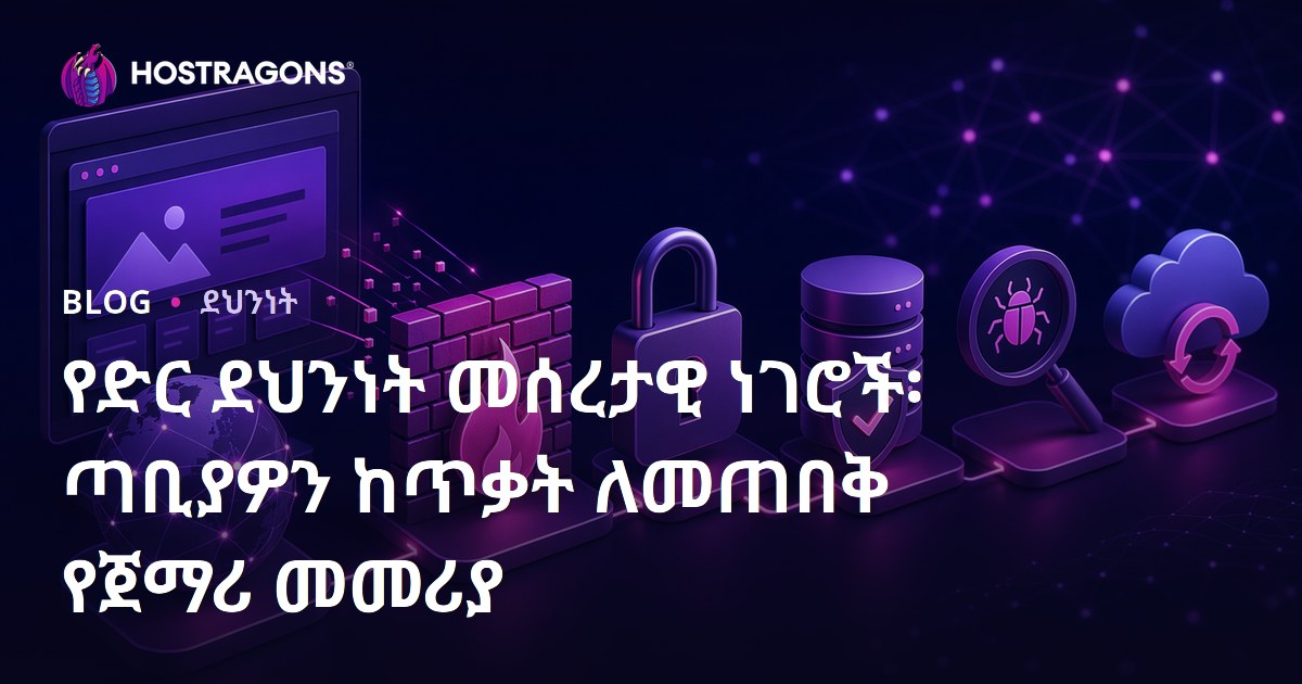 የድር ደህንነት መሰረታዊ ነገሮች፡ ጣቢያዎን ከጥቃት ለመጠበቅ የጀማሪ መመሪያ