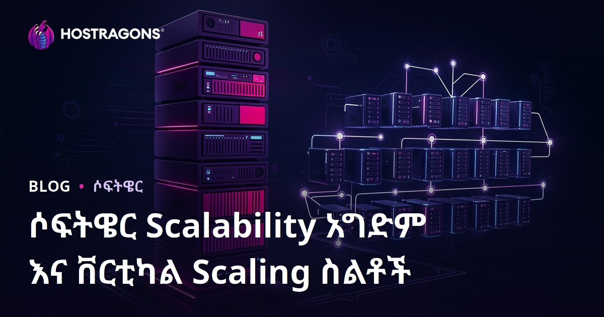 ሶፍትዌር Scalability አግድም እና ቨርቲካል Scaling ስልቶች